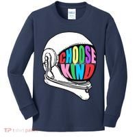 Anti-Bullying Choose Kind Astronaut Helmet Kids Long Sleeve Shirt thumb 0