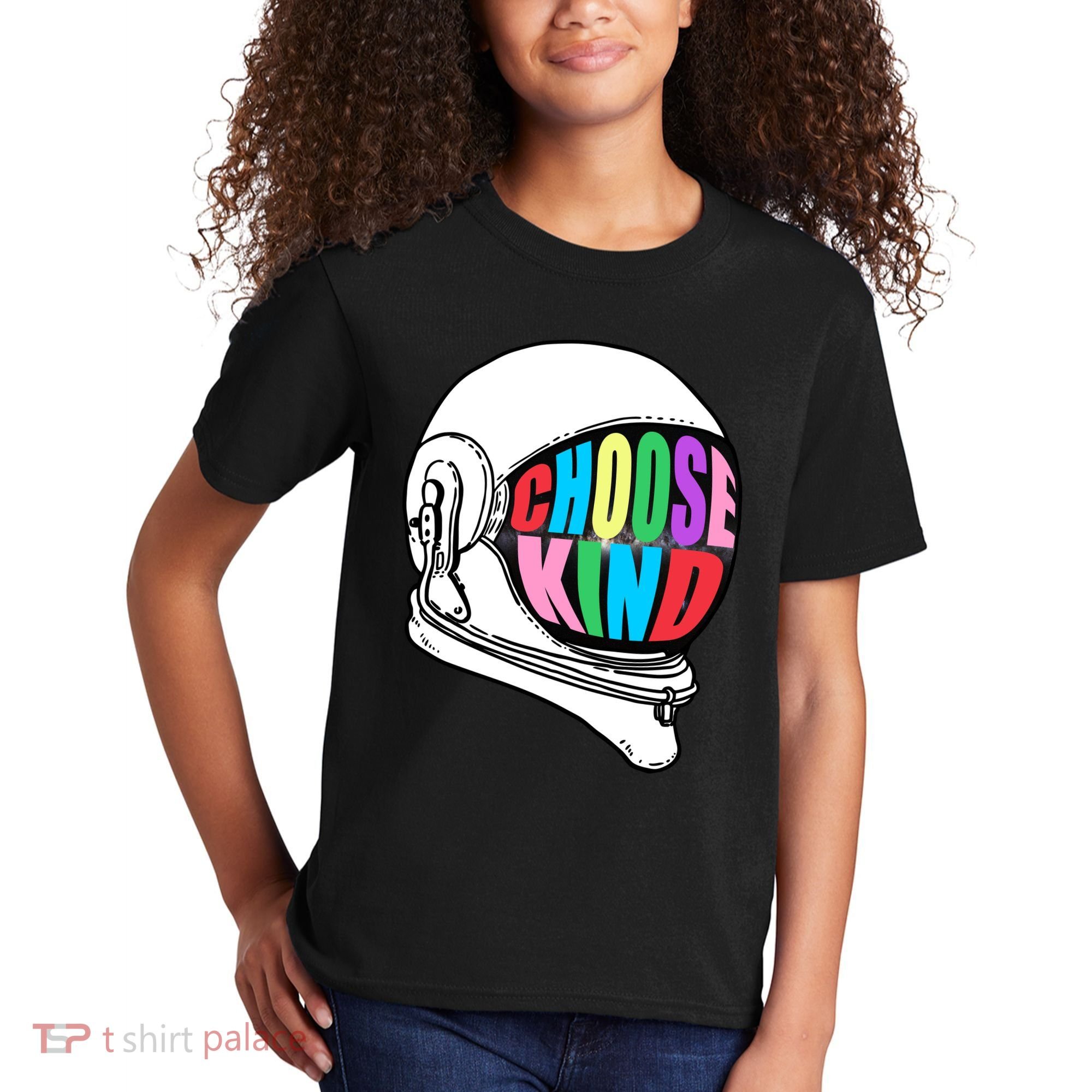 Anti-Bullying Choose Kind Astronaut Helmet Kids T-Shirt