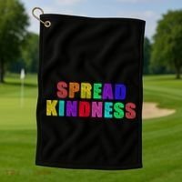 Anti-Bullying Spread Kindness Love Peace Golf Towel thumb 1