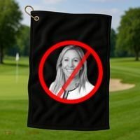Anti Marjorie Taylor Greene MTG Golf Towel thumb 1