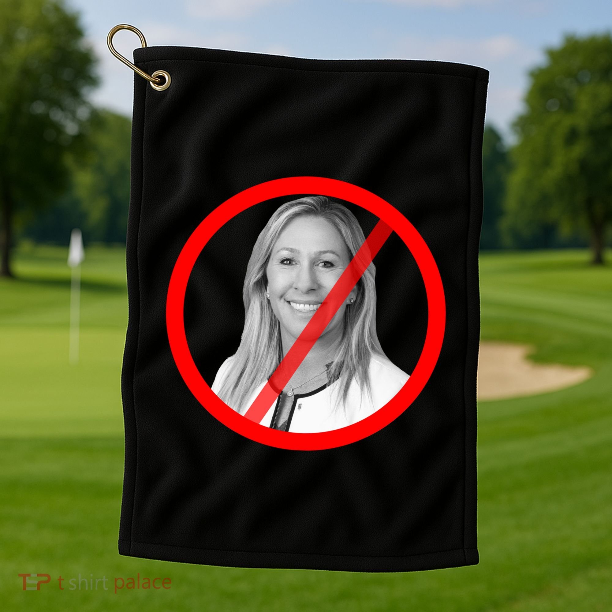 Anti Marjorie Taylor Greene MTG Golf Towel