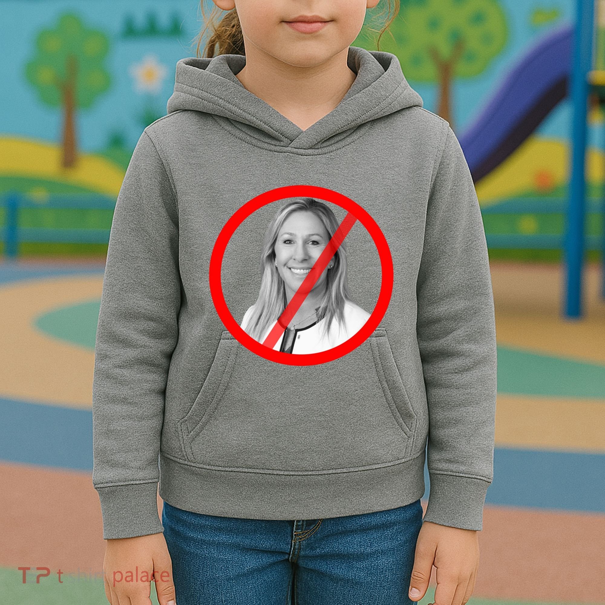 Anti Marjorie Taylor Greene MTG Kids Hoodie