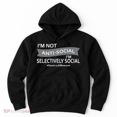 Anti-Social Funny Sarcastic Meme Hoodie