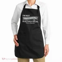 Anti-Social Funny Sarcastic Meme Apron thumb 2