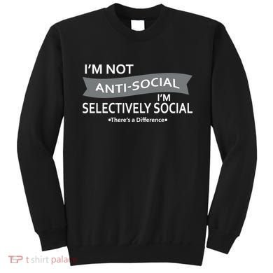 Anti-Social Funny Sarcastic Meme Sweatshirt