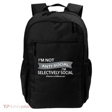 Anti-Social Funny Sarcastic Meme Backpack