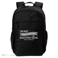 Anti-Social Funny Sarcastic Meme Backpack thumb 0