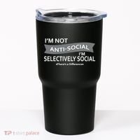 Anti-Social Funny Sarcastic Meme Tumbler thumb 0