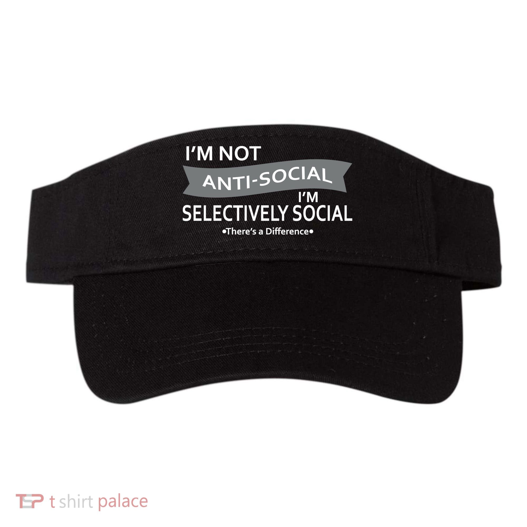 Anti-Social Funny Sarcastic Meme Visor