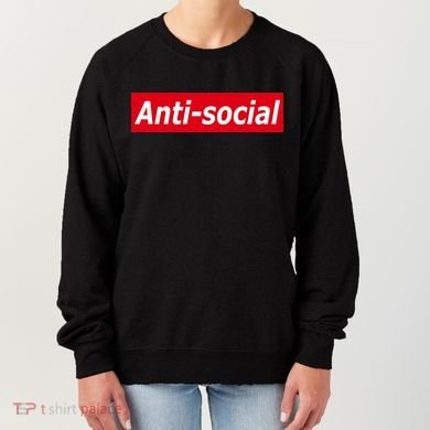 Anti-Social Red Box Logo Women's Sweatshirt