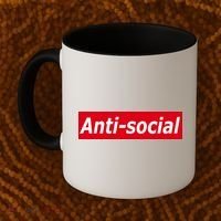 Anti-Social Red Box Logo Coffee Mug thumb 2