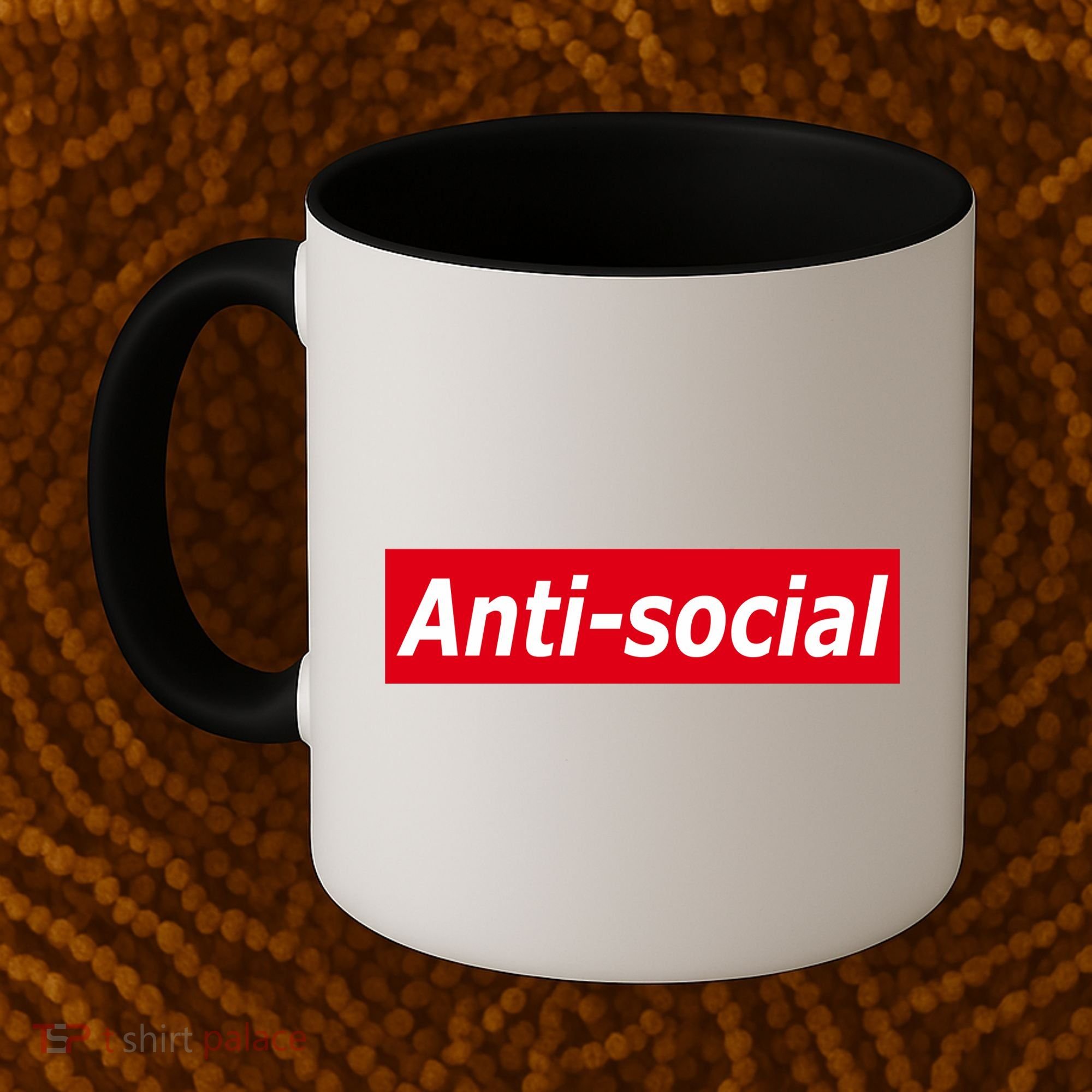 Anti-Social Red Box Logo Coffee Mug