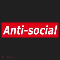 Anti-Social Red Box Logo Beanie thumb 2