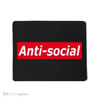 Anti-Social Red Box Logo Mousepad