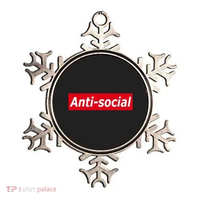 Anti-Social Red Box Logo Ornament
