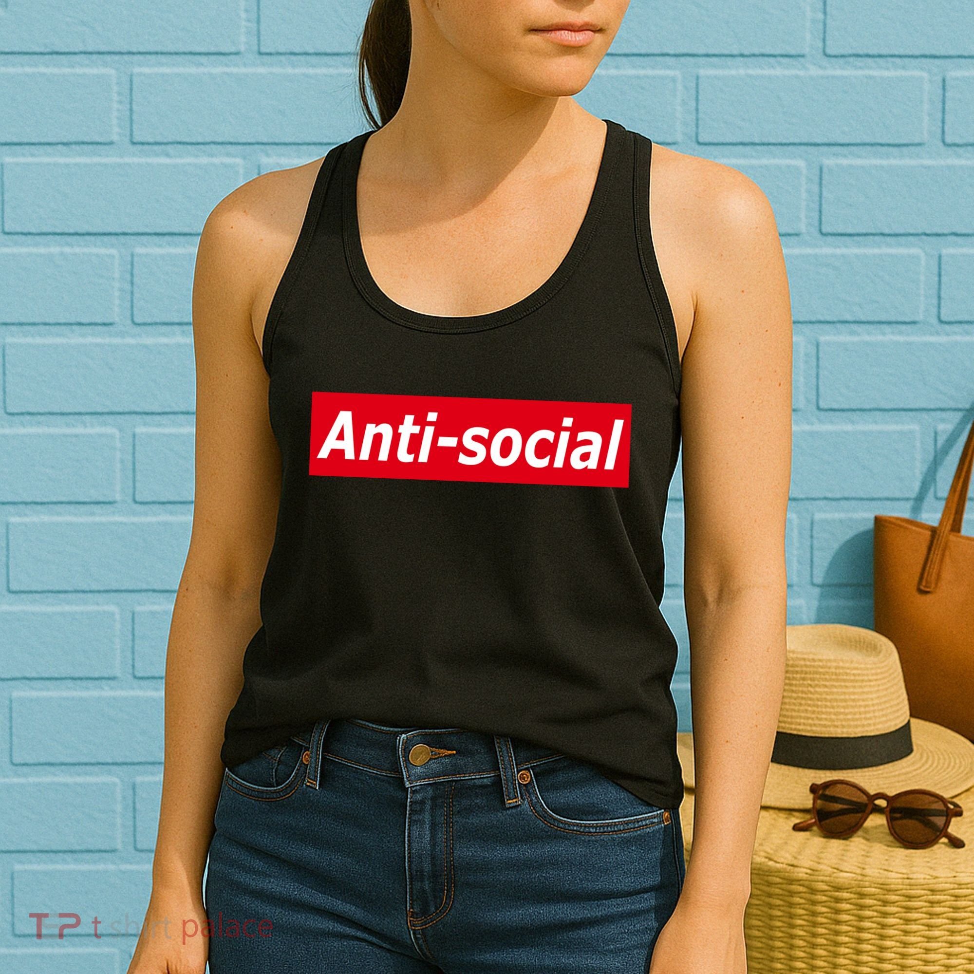 Anti-Social Red Box Logo Women's Tank Top