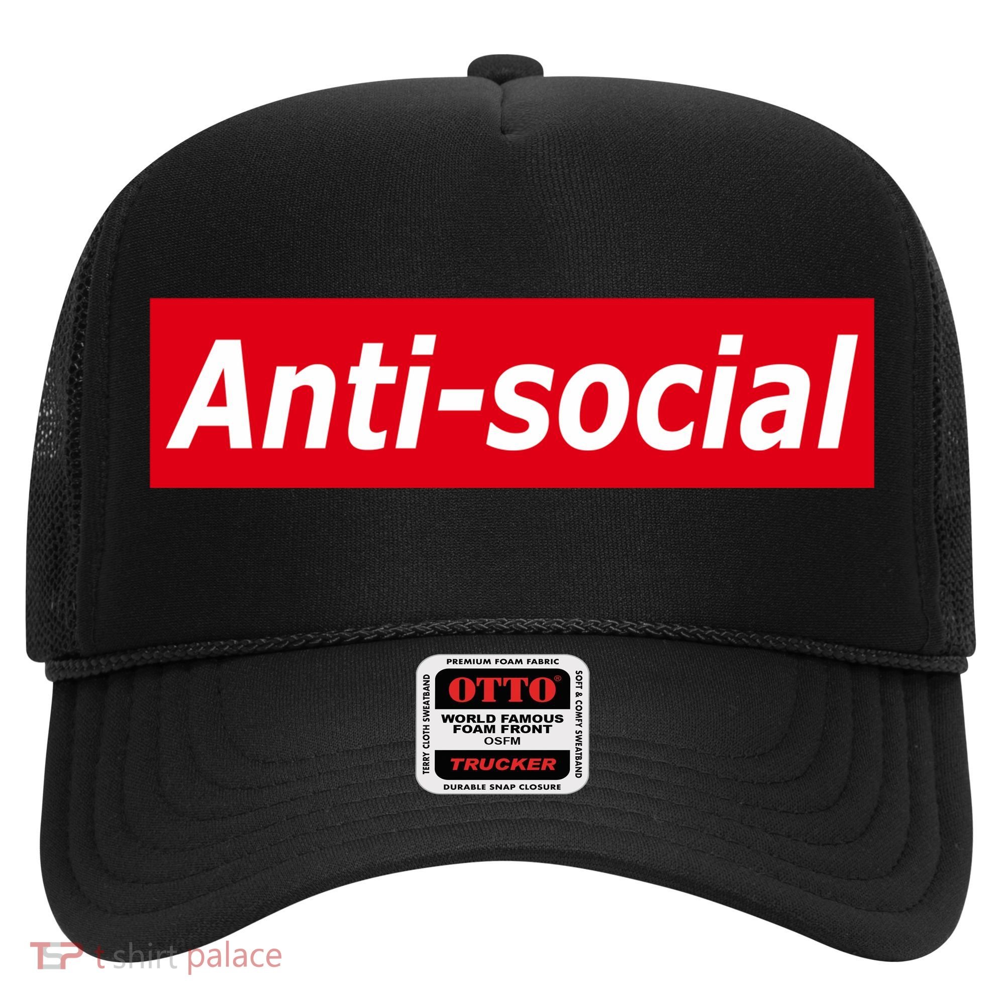 Anti-Social Red Box Logo Hat