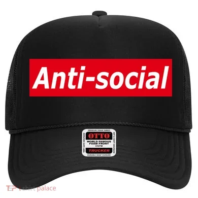Anti-Social Red Box Logo Hat