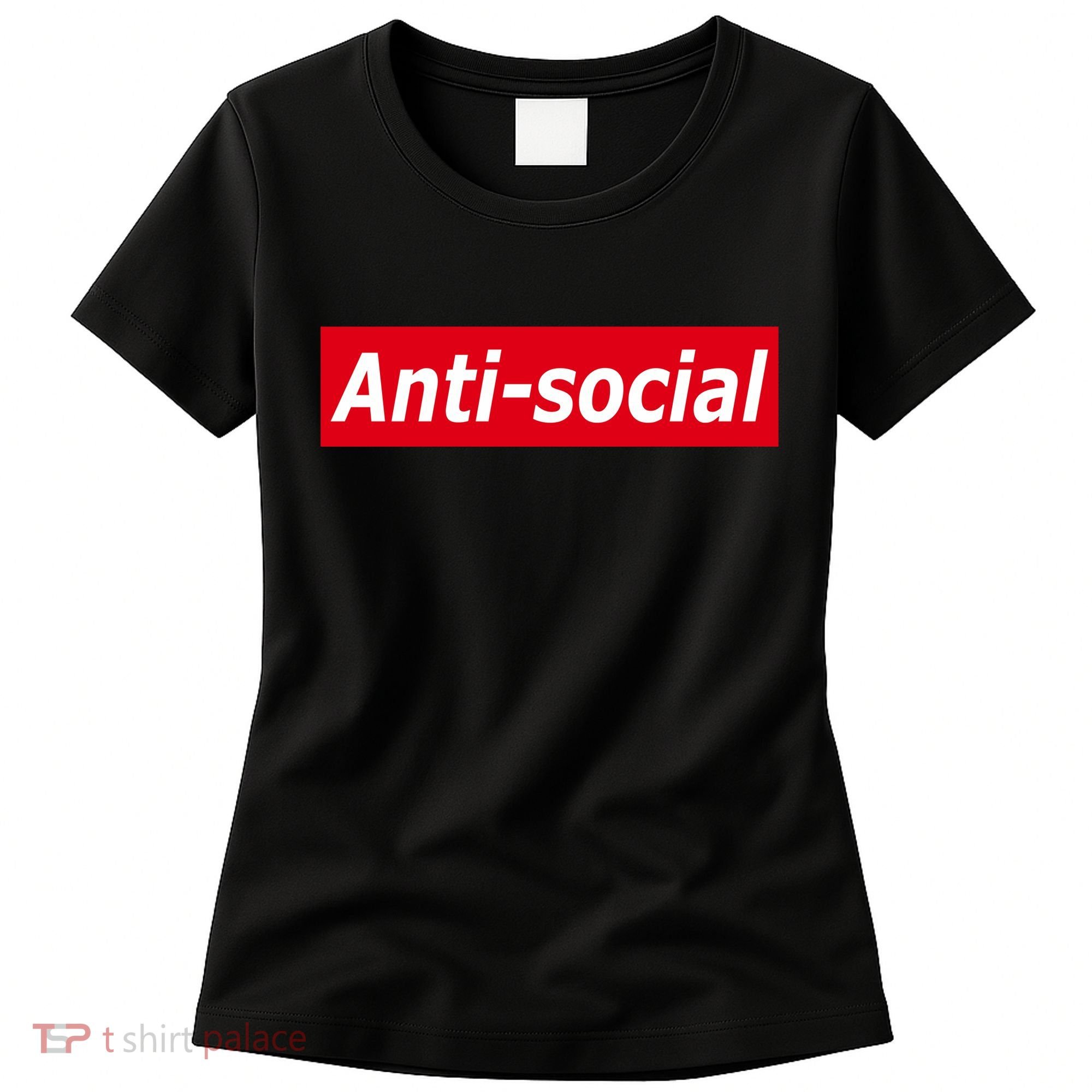 Anti-Social Red Box Logo Women's T-Shirt