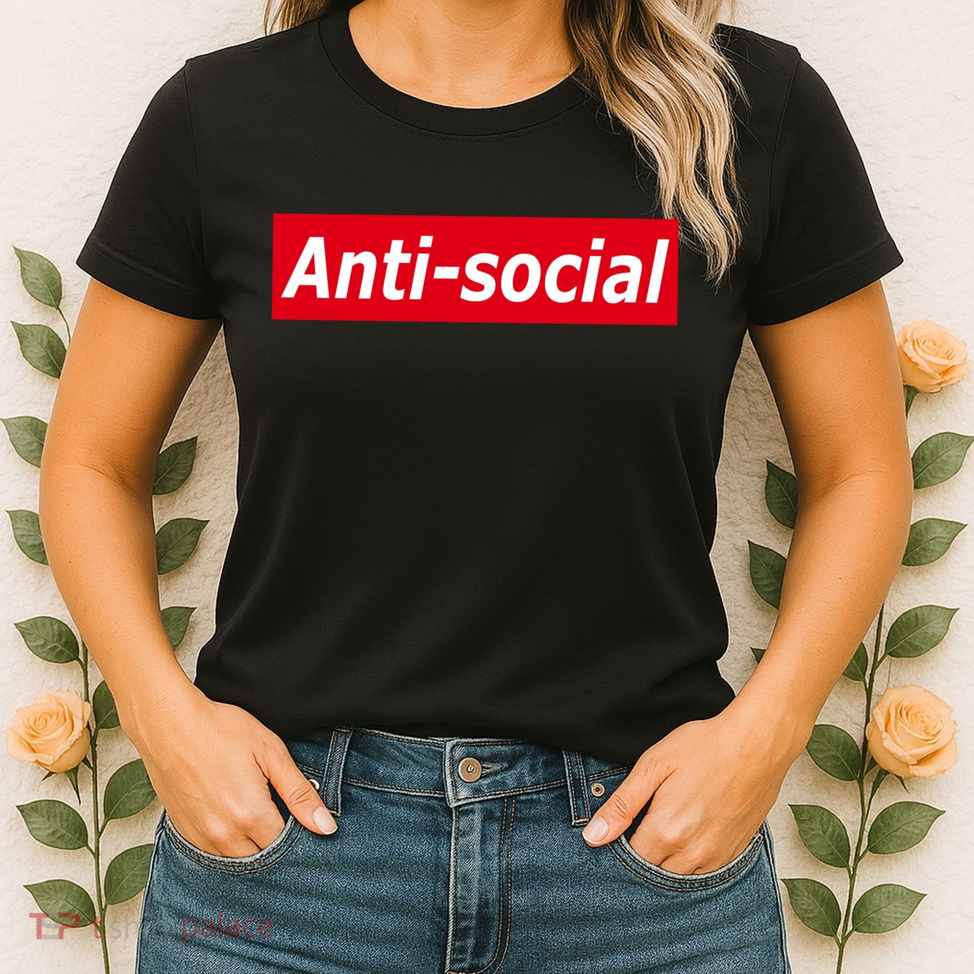 Anti-Social Red Box Logo Women's T-Shirt