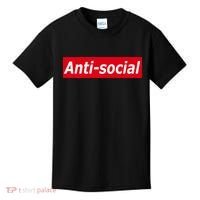 Anti-Social Red Box Logo Kids T-Shirt thumb 0