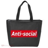 Anti-Social Red Box Logo Tote Bag thumb 0