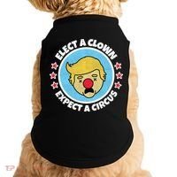 Anti Trump Elect A Clown Expect A Circus Doggie Tank thumb 0