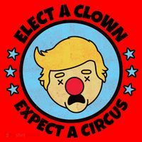 Anti Trump Elect A Clown Expect A Circus Santa Hat thumb 1