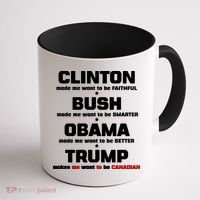 Anti Trump Makes Me Want To Be Canadian Coffee Mug thumb 1