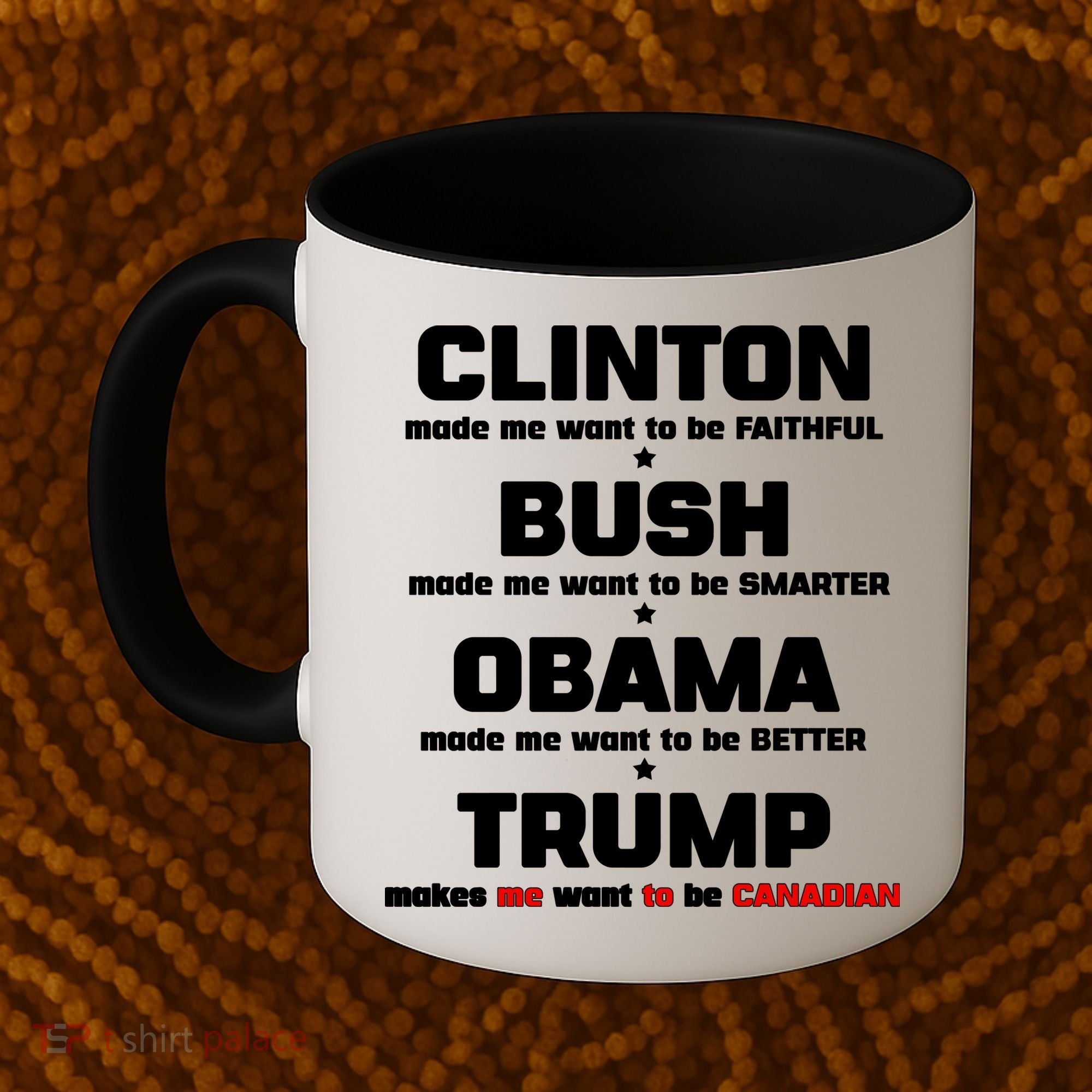 Anti Trump Makes Me Want To Be Canadian Coffee Mug