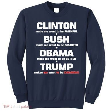 Anti Trump Makes Me Want To Be Canadian Sweatshirt