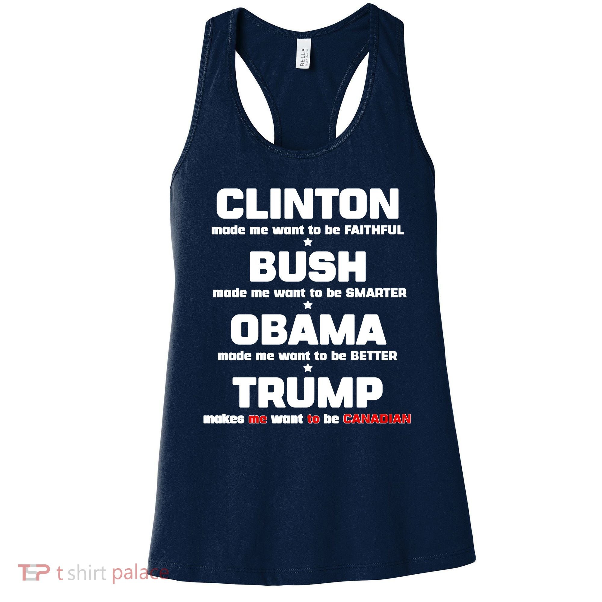Anti Trump Makes Me Want To Be Canadian Women's Tank Top