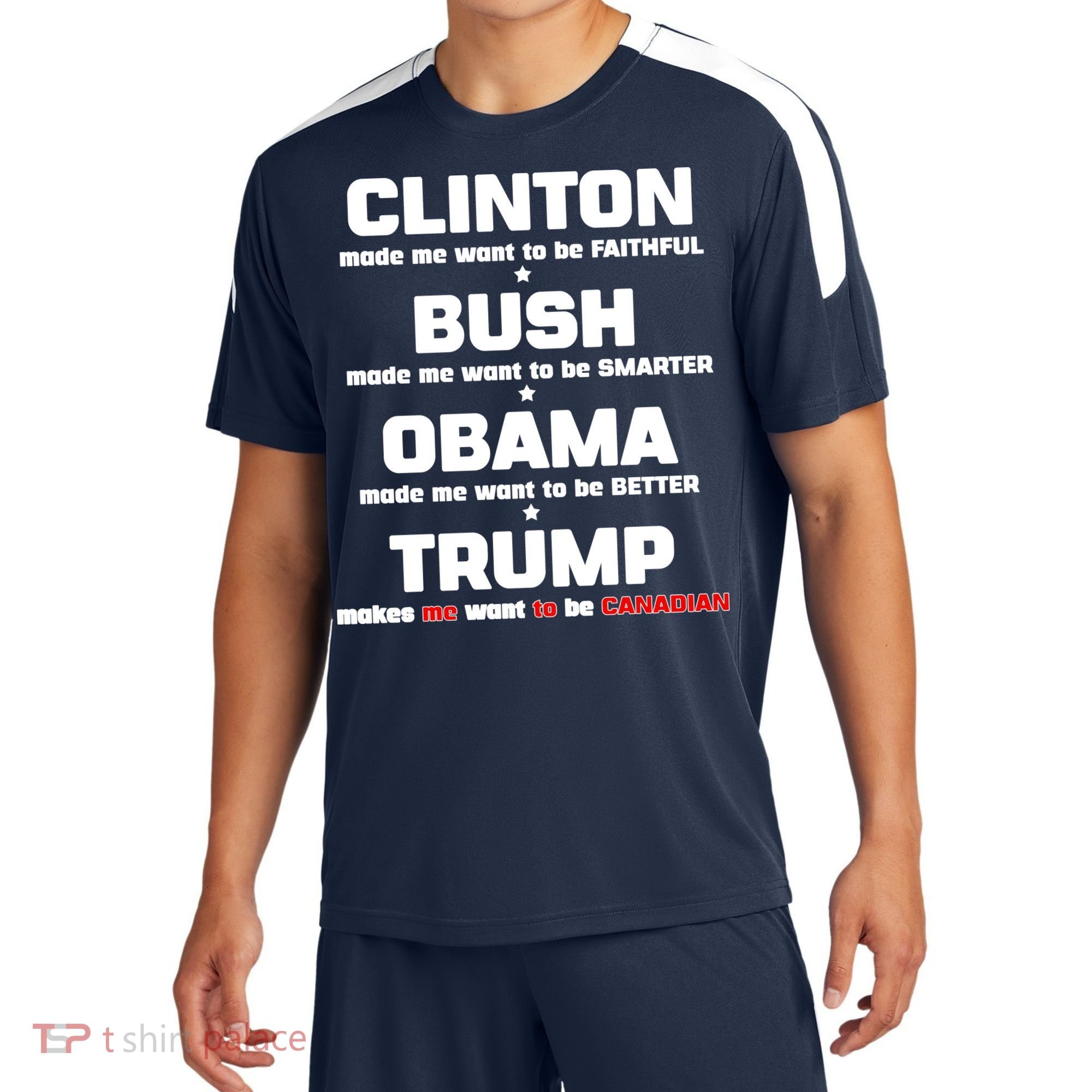 Anti Trump Makes Me Want To Be Canadian Sport-Tek Competitor United Soccer Jersey