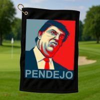 Anti Trump Pendejo Never Trump Not My President Golf Towel thumb 1
