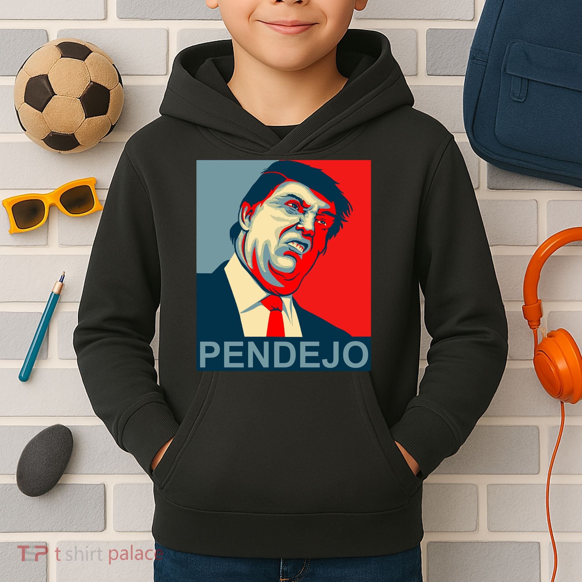 Anti Trump Pendejo Never Trump Not My President Kids Hoodie