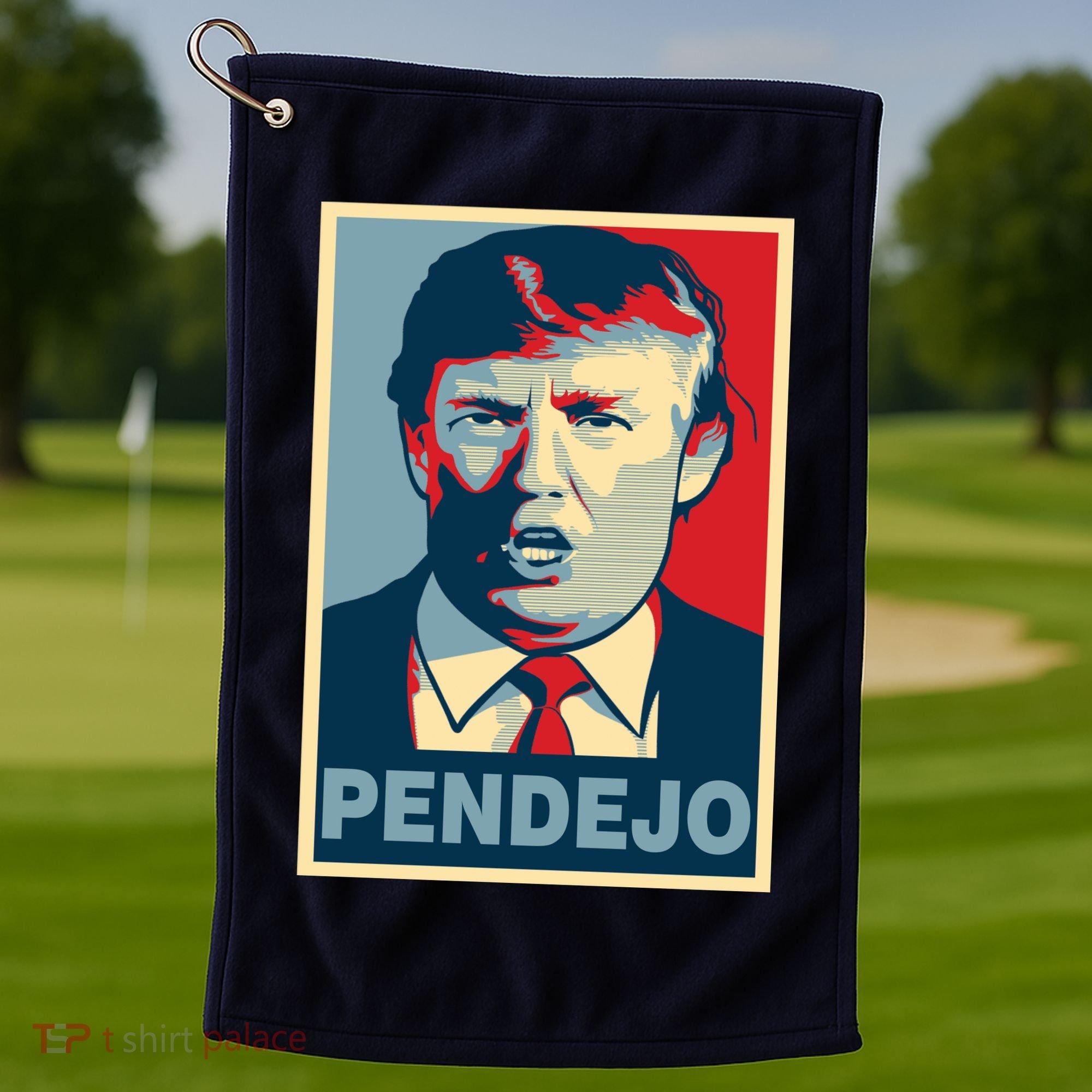 Anti Trump Pendejo Poster Not My President Golf Towel
