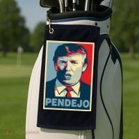 Anti Trump Pendejo Poster Not My President Golf Towel thumb 2