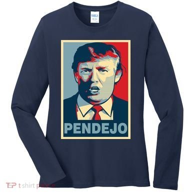Anti Trump Pendejo Poster Not My President Women's Long Sleeve Shirt