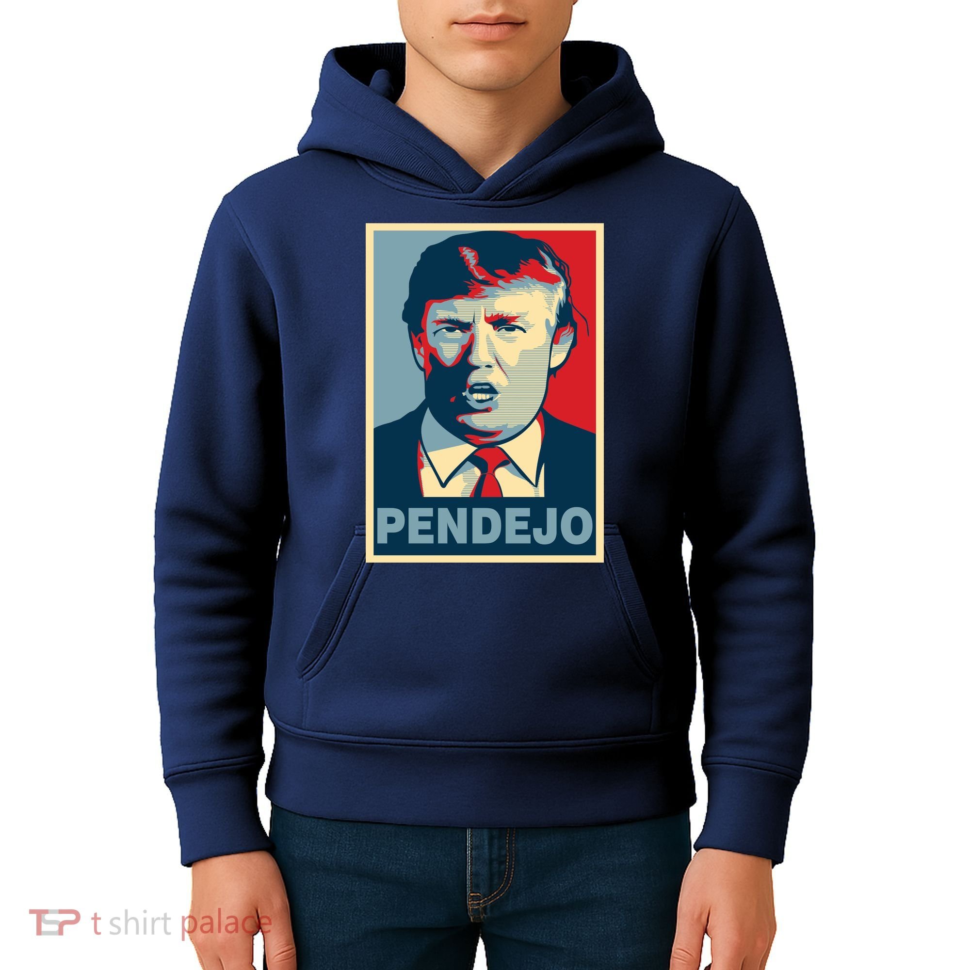 Anti Trump Pendejo Poster Not My President Kids Hoodie