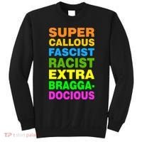 Anti Trump Racist Yes Love Equality No Homophobia Sweatshirt thumb 0