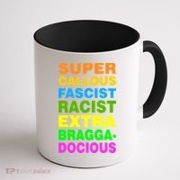 Anti Trump Racist Yes Love Equality No Homophobia Coffee Mug thumb 1