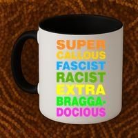Anti Trump Racist Yes Love Equality No Homophobia Coffee Mug thumb 2