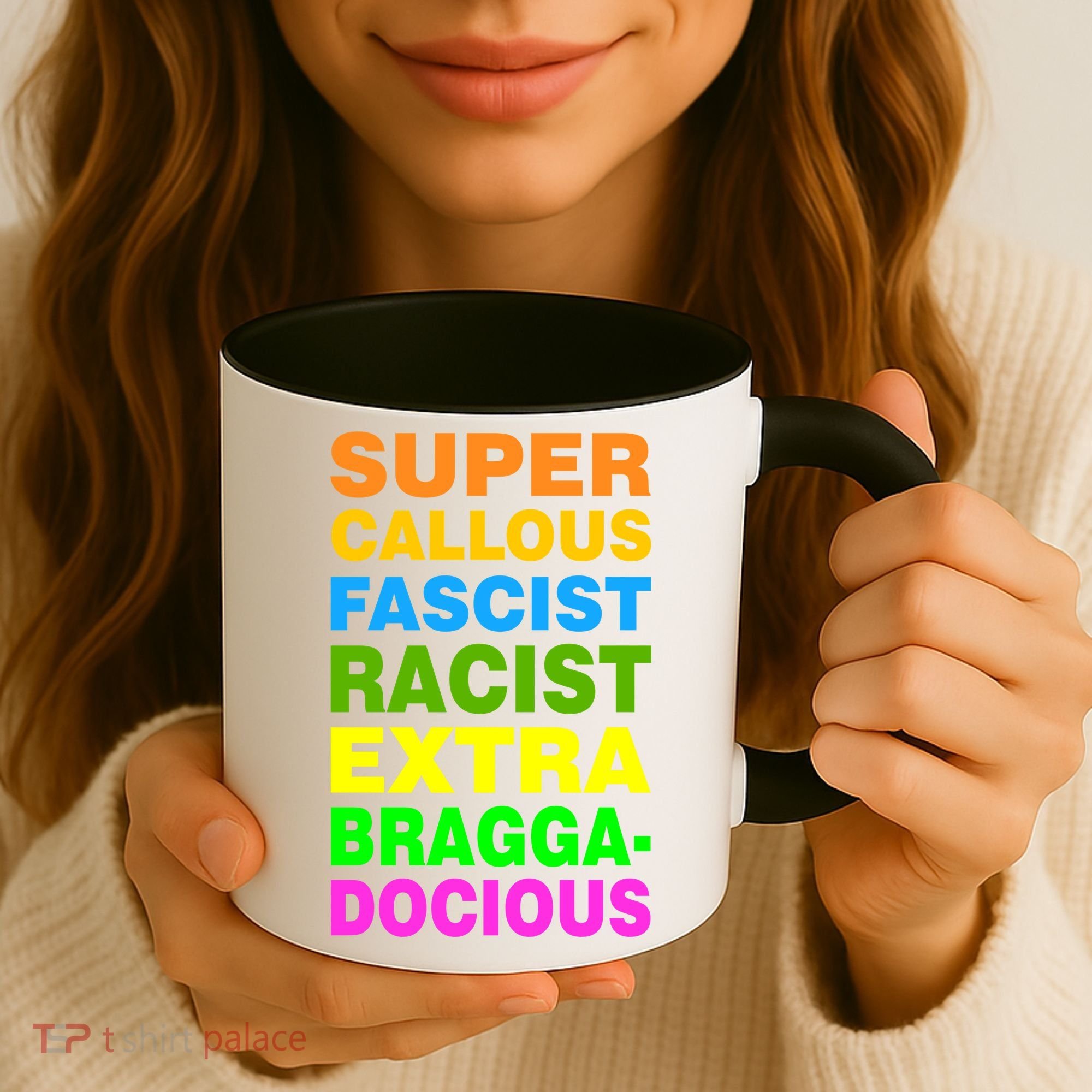 Anti Trump Racist Yes Love Equality No Homophobia Coffee Mug