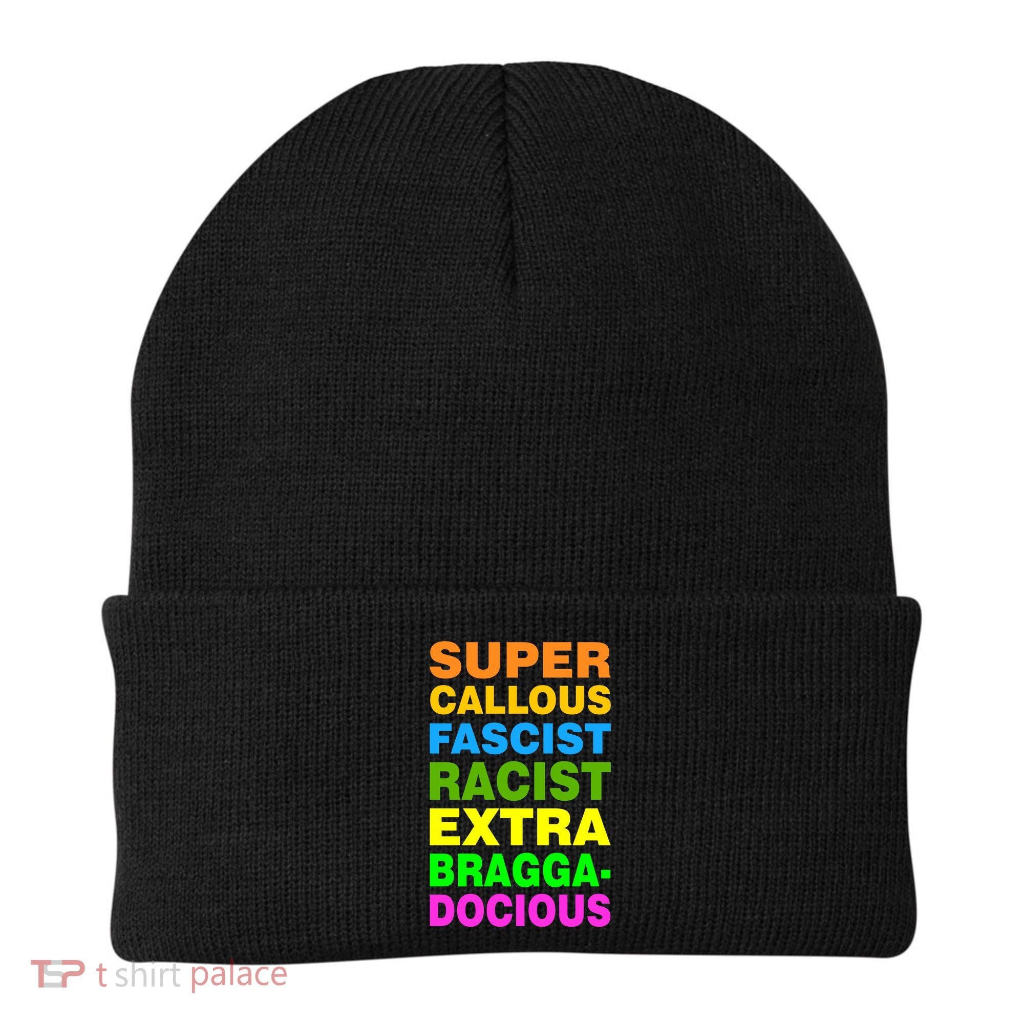 Anti Trump Racist Yes Love Equality No Homophobia Beanie