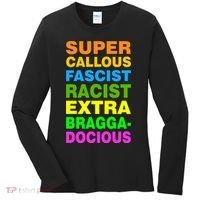 Anti Trump Racist Yes Love Equality No Homophobia Women's Long Sleeve Shirt thumb 0