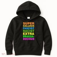 Anti Trump Racist Yes Love Equality No Homophobia Kids Hoodie thumb 0