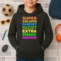 Anti Trump Racist Yes Love Equality No Homophobia Kids Hoodie thumb 2