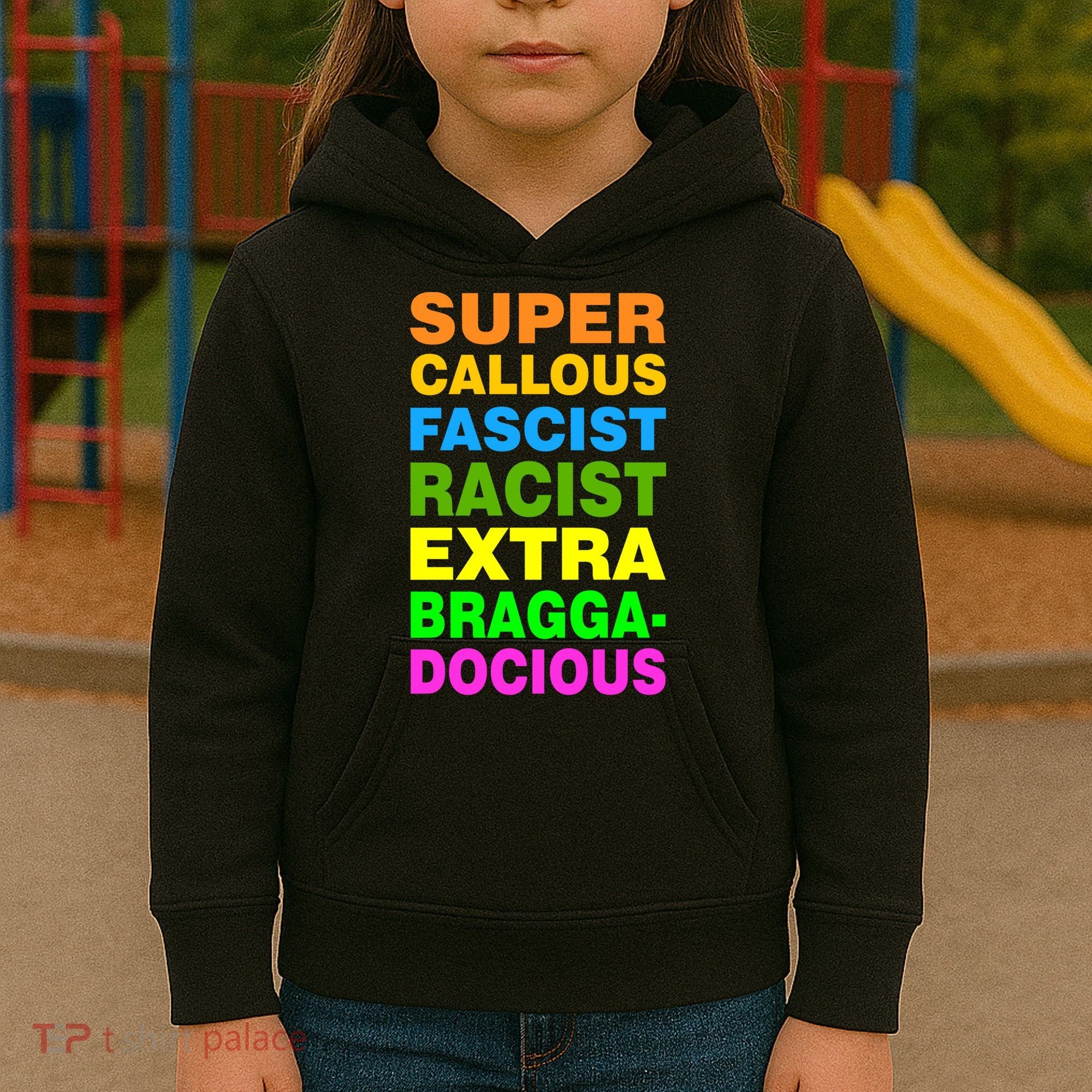 Anti Trump Racist Yes Love Equality No Homophobia Kids Hoodie