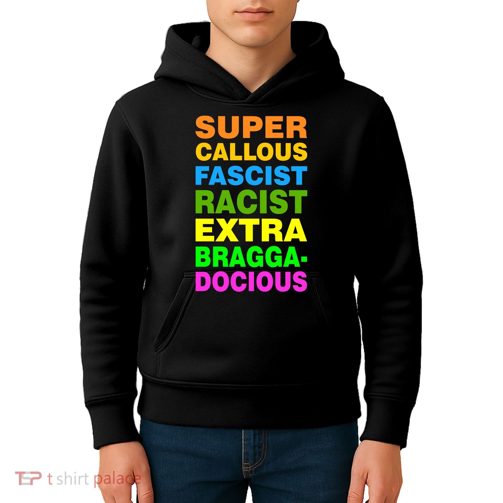 Anti Trump Racist Yes Love Equality No Homophobia Kids Hoodie