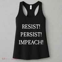 Anti Trump Resist Persist Impeach Impeachment Women's Tank Top thumb 3